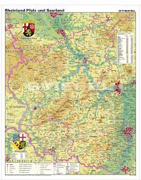 Kostenlose karten, kostenlose stumme karten abschlussprüfung rheinland pfalz mit 10. Wandkarte Rheinland Pfalz Saarland Physisch 120x160 Cm Erstling De Gunstig Online Kaufen