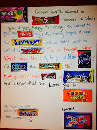 Birthday Card Poem Made From Candy Perfect For A Candy Lover Pairs Well With Gift Cards For Husband Birthday Card Birthday Cards For Mom Cool Birthday Cards