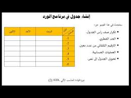 تصميم وعمل جدول في الوورد 2010 بشكل احترافي بالتفصيل جميع الخيارات Youtube
