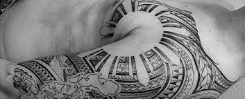 Impressive filipino tattoo on chest and half sleeve. 50 Filipino Sun Tattoo Designs For Men Tribal Ink Ideas