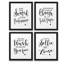 Please seat yourself hope everything comes out ok, have a nice poop, and wipe it real good.pair the prints with frames that fit an. The John Funny Bathroom Wall Decor Signs Quotes Set Art Prints Unframed Walmart Canada