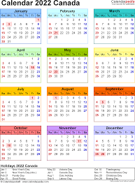 Free printable 2021 calendar templates for canada in adobe pdf format in numerous layouts to obtain & print. Canada Calendar 2022 Free Printable Pdf Templates