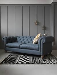 Velvet Chesterfield Sofa By Rose Grey Luxury Sofa Modern Living Room Decor Apartment Wall Decor Living Room