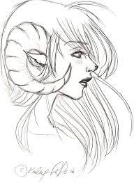 Random Girl With Horns By Kauritsuo On Deviantart Girls With Horns Drawing Drawings Deviantart Drawings