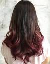 Deep Burgundy Burgundy Ombre Hair