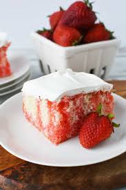 Incredibly Easy Strawberry Jello Poke Cake Recipe Recipe In 2020 Cake Recipes Poke Cake Poke Cake Recipes