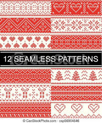 ♥ this pattern is an digital cross stitch. Scandinavian Style Vector Patterns Inspired By Norwegian Christmas Festive Winter Seamless Pattern In Cross Stitch With Canstock