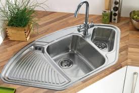 space saving and ergonomic corner sinks