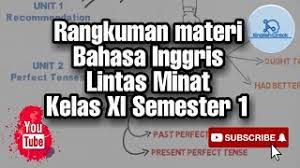 Rangkuman materi announcement kelas 10. Rangkuman Materi Bahasa Inggris Lintas Minat Kelas Xi Semester Ganjil Youtube