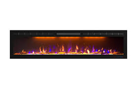 Regal flame slim 12 inch bio ethanol fireplace burner insert 1.5 liter. Mystflame 72 Inch Electric Fireplace Ultra Slim Frame In Wall Recessed Wall Mounted Multicolor Flame