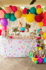 Ice cream party hanging paper lanterns. Kara S Party Ideas Sprinkles And Ice Cream Birthday Party Kara S Party Ideas