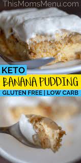 Keto Banana Pudding Recipe Keto Pudding Keto Diet Recipes Keto Cookie Recipes