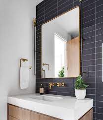 Check spelling or type a new query. Powder Rm Modern Stacked Bond Subway Tile Undermount Sink Wall Mtd Faucet Powder Room Tile Powder Room Small Powder Room Remodel