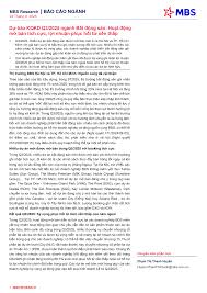 MBS Research | BÁO CÁO NGÀNH - Dự báo KQKD Q3/2025 ngành ...