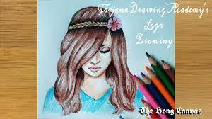Dailly Challenge 11 Farjana Drawing Academy Logo A Girl With Beautifu Pencil Sketch Drawing Drawings Drawing Sketches