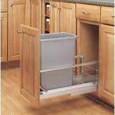 Perhaps dual trash cans, with a garbage can and a recylce bin or a small trash can for just your food scraps, or a motion sensor trash can is ideal for you. Imeca Lumber Hardware Rev A Shelf Trash Can Cabinet Trash Can