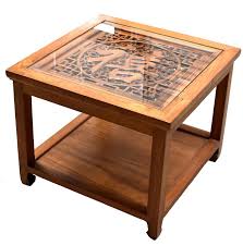 The accuweather shop is bringing you great deals on lots of linon coffee tables including portland solid wood coffee table. Asian Coffee Table Solid Wood Table With Carved Screen For Sale At 1stdibs