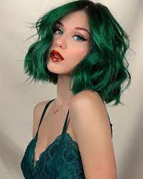 Trendy Vibrant Hair Dye Ideas Cool Hair Color Ideas Best Hair Color Ideas Green Hair Dye Green Hair Colors Green Hair