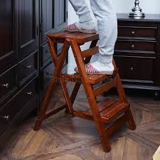 But when certain tasks require standing for prolonged periods of time, step stool chairs are nice to have around too. Solid Wood Folding Stair Stool Multi Function Step Stool Home Kitchen Small Ladder Stool Creative Ladder Step Stools Step Ladders Aliexpress