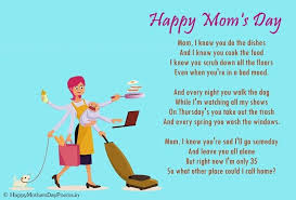 Funny Mothers Day Poems From Kids Daughter Son And Toddler Funny Mothers Day Poems Mothers Day Poems Mother Poems