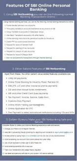 Features Of Sbi Netbanking Feature Banking