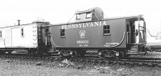 N6b 980021 Chambersburg Pa 1958 With Mow Equipment Railroad Companies Caboose Train