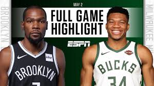 The milwaukee bucks, led by forward giannis antetokounmpo, face the brooklyn nets, led by their big three of forward kevin durant and guards james harden and kyrie irving, in game 4 of their nba playoffs second round series on sunday, june 13, 2021 what : Brooklyn Nets At Milwaukee Bucks Full Game Highlights Youtube