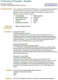 Technician cv samples becoming a technician requires a high level of technical skills and an extensive knowledge of the area you work in. It Technician Cv Example Cv Examples Resume Examples Free Resume Samples