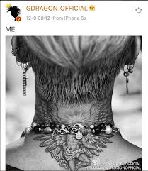 5 h x 3.7 w unreal inks will last at least a week. Updated G Dragon 39 S Instagram Weibo Amp Instagram Story Updates 161209 Photo X2f Video Bigbangupdates G Dragon Tattoo G Dragon Nape Tattoo