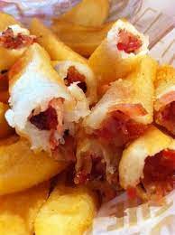 I Asked The Waitress For Bacon Stuffed French Fries Food Yummy Food Cooking Recipes