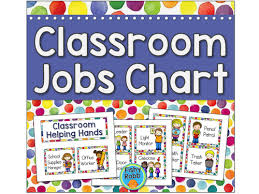 73 Memorable Classroom Job Chart Images