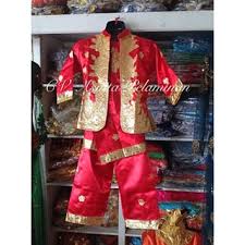 Nama pakaian adat kepulauan riau sendiri adalah kebaya labuh dan teluk belanga. Baju Adat Melayu Anak Sd Set Couple Cewek Cowok Baju Tari Pawai Kartini Karnaval Provinsi Shopee Indonesia