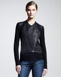 Helmut Helmut Lang Washed Leather Paneled Jacket Panel Jacket Washed Leather Jackets