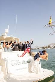 Fun Wedding Transportation Idea Couple And Wedding Party Arrive By Boat Love Loud Events Yacht Wedding Boat Wedding Yacht Club Wedding