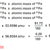 Take a look at this example of calculating the average atomic mass of magnesium. 1