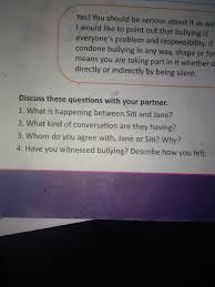 However, nowadays, bullying is not only observed in schools but also in every sectors in the society, in the workplace for example. Dicoba Guys Brainly Co Id