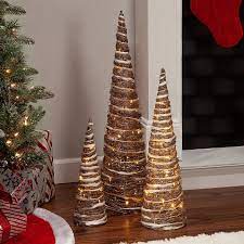 gerson nested champagne trees set of 3 bed bath beyond in 2020 christmas decorations easy christmas decorations christmas centerpieces