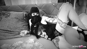 German Gangster Teen Bonny and Clyde Porn Parody Black White by Scout 69