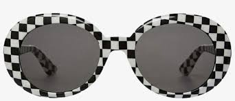 Cloutgoggles Sticker Checkered Kurt Cobain Glasses Free Transparent Png Download Pngkey