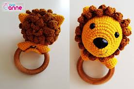 Amigurumi Aslan Cingirakli Dis Kasiyici Yapimi Orme Sapkalar Amigurumi Aslan
