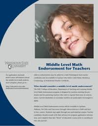 Middle Level Math Endorsement for Teachers