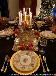 Wait until you see the dessert! A Beautiful Candlelit Table Setting For A Special Birthday Celebration Between Naps On The Porch