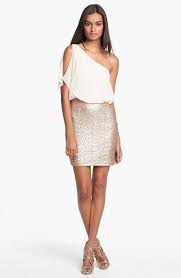 Aidan Mattox One Shoulder Mixed Media Dress Nordstrom Com Imagens Vestidos Moda Feminina Roupas Fashion