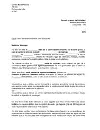 En vertu de l'article 1641 du code civil. Lettre De Refus De Remboursement D Un Vehicule Pour Vice Cache Clause Limitative De Responsabilite Modele De Lettre Gratuit Exemple De Lettre Type Documentissime