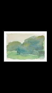 Pierre Tal Coat Paysage C 1981 Aquarelle Sur Papier 14 5 X 21 5 Cm