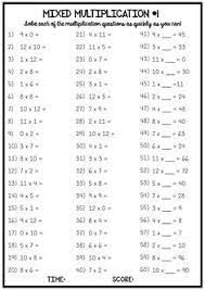 Multiplication Times Table Worksheets Numeracy Warm Up Times Tables Worksheets Multiplication Times Tables Multiplication