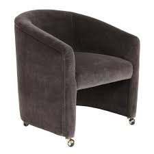 1970s Barrel Back Chair On Casters Chair Club Chairs Comfy Chairs
