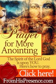 Prayer for More Anointing