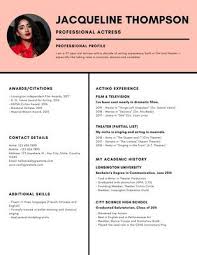How to hand in a resume and headshot at an audition | chron.com. Free Acting Resumes Templates To Customize Canva