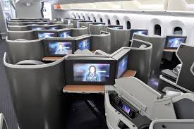 American Airlines 787 9 789 Dreamliner Business Class Ife And Seat Rear View Boeing 787 9 Dreamliner Boeing 787 Fleet
